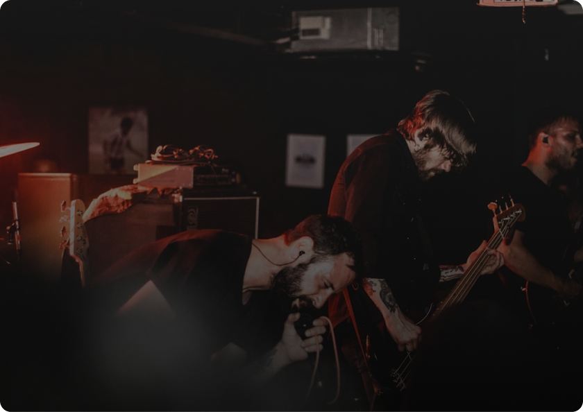 Neon Falls - dark EPK theme example